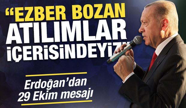 SON DAKİKA: Cumhurbaşkanı Erdoğan: Türkiye Cumhuriyeti, Milletimizin son çatısıdır