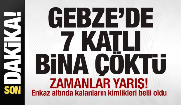 Son dakika: Gebze'de 7 katlı bina çöktü! Enkaz altında kalanlar için zamanla yarış