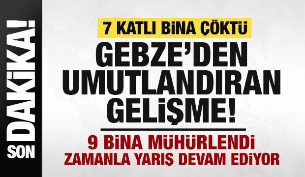 Son dakika: Gebze'de 7 katlı bina çöktü! Yıkılan binadan bir kişi sağ olarak çıkarıldı