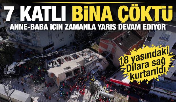Son dakika: Gebze'de 7 katlı bina çöktü! Yıkılan binadan bir kişi sağ olarak çıkarıldı