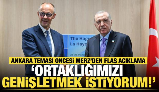 Son dakika... Merz'den flaş Türkiye açıklaması: "Ortaklığımızı genişletmek istiyorum"