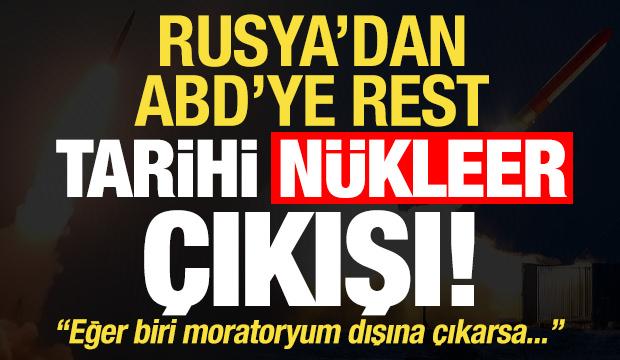 Son dakika: Rusya'dan ABD'ye rest! Tarihi 'nükleer' çıkış...