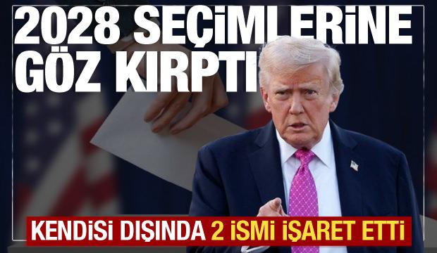 Trump'tan 2028 seçimleri için sürpriz açıklama! Kendi dışında 2 isim verdi