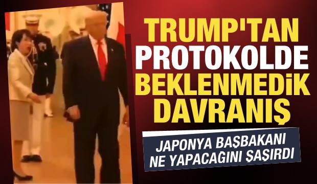 Trump'tan Japonya’da protokol krizi! Durmayı unuttu, Takaichi şaşkınlık yaşadı