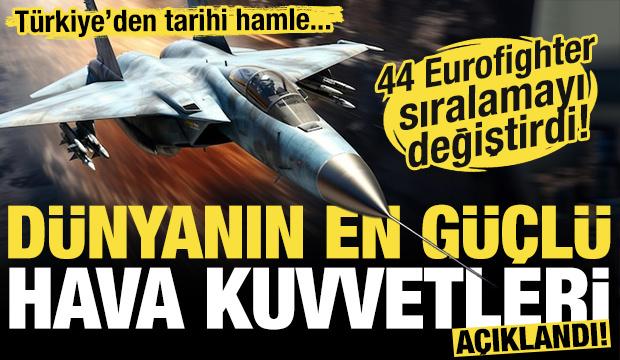 Türkiye'ye 44 tane daha eklendi! İşte Dünyanın en güçlü hava kuvvetine sahip ülkeler!