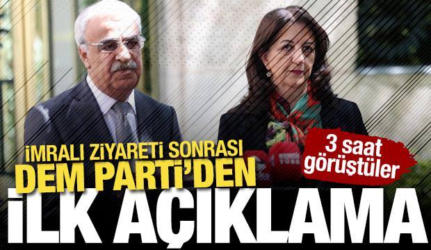 3 saat görüştüler: İmralı ziyareti sonrası DEM Parti'den ilk açıklama