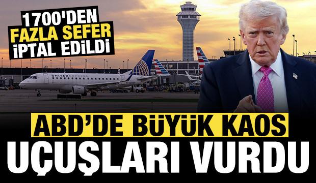 ABD'de büyük kriz: 1700'den fazla sefer iptal edildi!