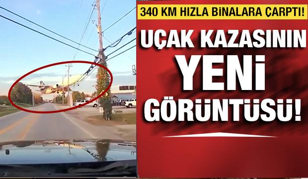 ABD'deki uçak kazasının en net görüntüsü ortaya çıktı