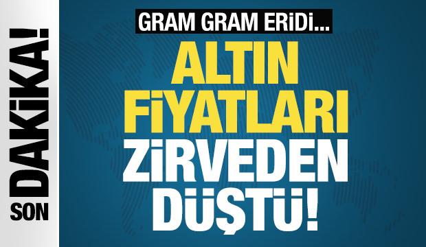 Altın fiyatları zirveden düştü! Çeyrek altın 1.000 lira eridi...