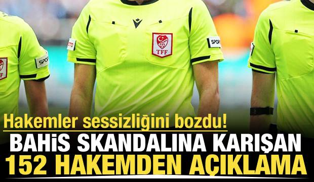 Bahis sebebiyle PFDK'ya sevk edilen 152 hakemden ortak açıklama!
