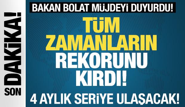 Bakan Bolat: Ağustos ayı cari hesap 5.5 milyar dolar ile tüm zamanların rekorunu kırdı!