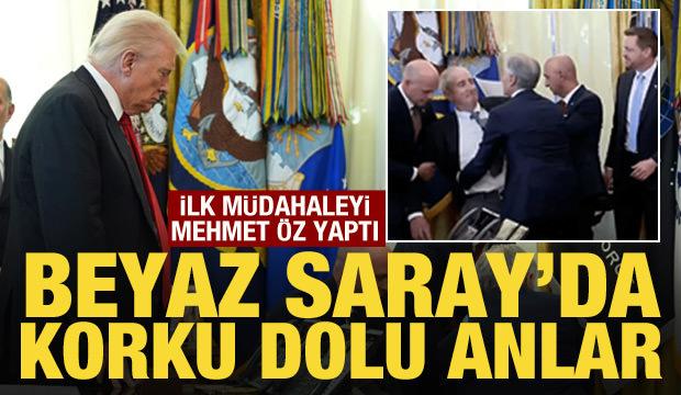 Beyaz Saray'da korku dolu anlar! Fenalık geçiren kişiye ilk müdahaleyi Dr. Öz yaptı
