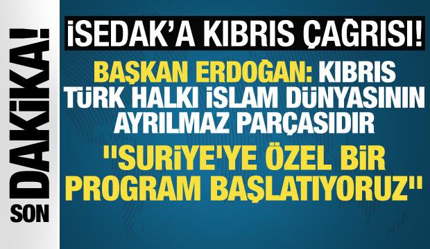 Cumhurbaşkanı Erdoğan'dan önemli mesaj! 'Suriye'ye özel destek programını başlatıyoruz'
