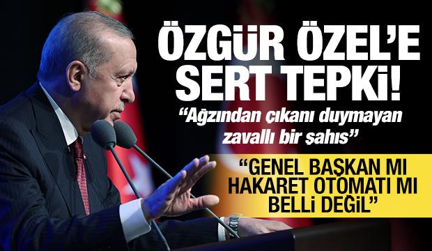 Cumhurbaşkanı Erdoğan'dan Özgür Özel'e: Genel başkan mı hakaret otomatı mı belli değil