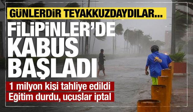 Filipinler'de süper tayfun alarmı: 1 milyon kişi tahliye edildi, uçuşlar iptal!