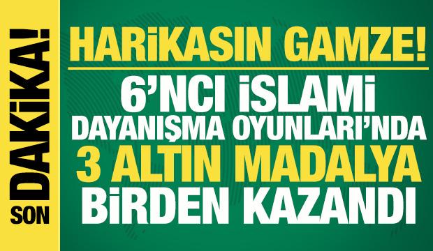Harikasın Gamze! 6. İslami Dayanışma Oyunları'nda 3 altın madalya birden kazandı