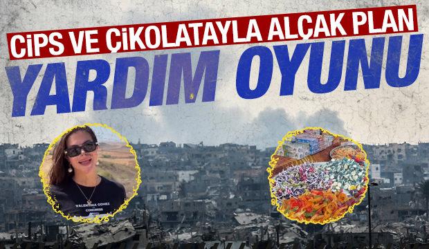 İsrail'in 'yardım' oyunu: Çikolata, cips...