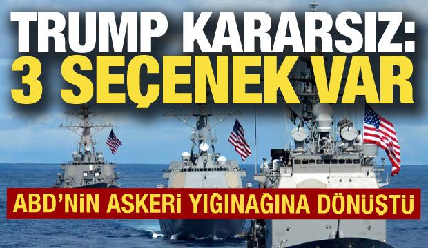 Karayipler ABD'nin askeri yığınağına dönüştü! Trump kararsız: Masada 3 seçenek var