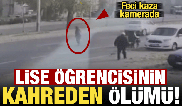 Kayseri'de lise öğrencisinin kahreden ölümü! Feci kaza kamerada...