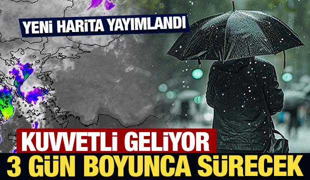 Kuvvetli sağanak yağış geliyor: 3 gün boyunca sürecek