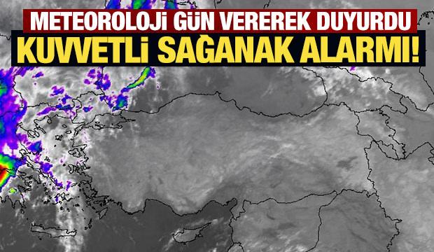 Meteoroloji gün vererek duyurdu: Kuvvetli sağanak alarmı!