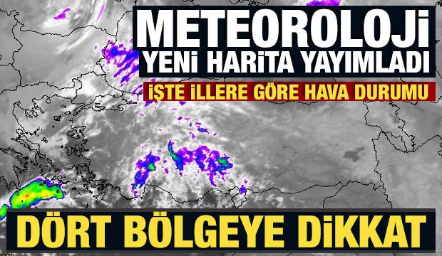 Meteoroloji'den dört bölgeye sağanak yağmur uyarısı