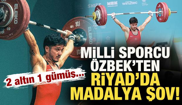 Milli sporcu Muhammed Furkan Özbek'ten Riyad'da madalya şov: 2 altın 1 gümüş... 