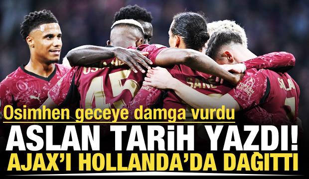 Osimhen geceye damga vurdu! Aslan Ajax'ı Hollanda'da dağıttı