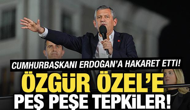 Özgür Özel'den Cumhurbaşkanı Erdoğan'a hakaret! AK Parti'den peş peşe tepkiler