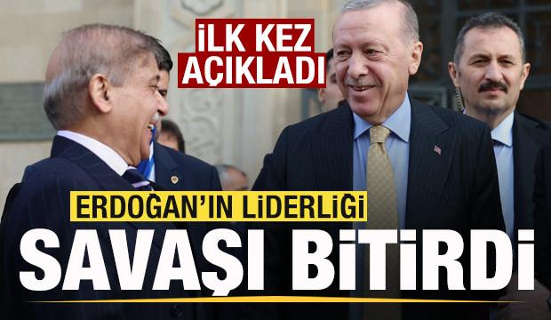 Pakistan Başbakanı Şerif'ten son dakika açıklaması: Erdoğan'ın liderliği savaşı bitirdi