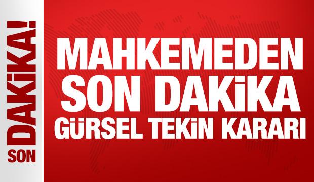 Son Dakika: CHP'nin itirazı reddedildi: Gürsel Tekin görevine devam edecek
