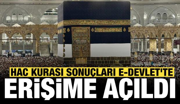 Son dakika haberi: Hac kurası sonuçları e-Devlet'te erişime açıldı!