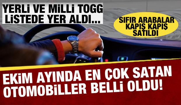 Togg ilk 10 otomobil arasına girdi! Ekimde en çok satılan modeller belli oldu