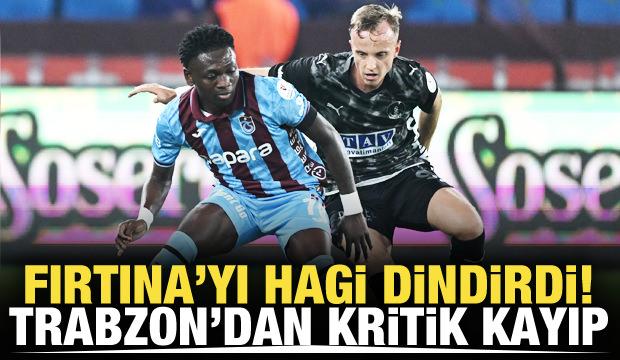 Trabzonspor'dan kritik kayıp! Fırtına'yı Hagi dindirdi