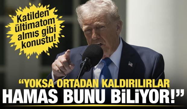 Trump'tan Hamas'a: Uslu durmazlarsa hemen ortadan kaldırılacaklar