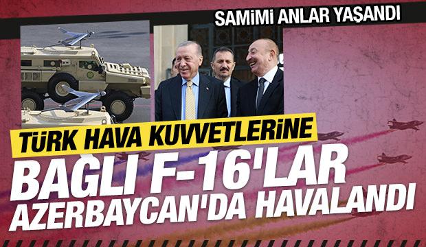 Türk Hava Kuvvetlerine bağlı F-16'lar Azerbaycan'da havalandı