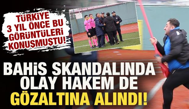 Türkiye 3 yıl önce bu görüntüleri konuşmuştu! Olay hakem de 'bahis'ten gözaltına alındı
