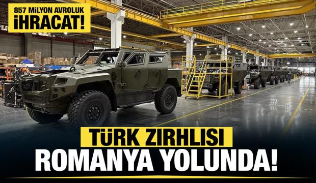 Türkiye'den 1059 adet zırhlı araç sevkiyatı! Değeri 857 milyon avro