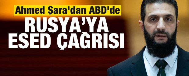 Ahmed Şara'dan ABD'de Esed çağrısı