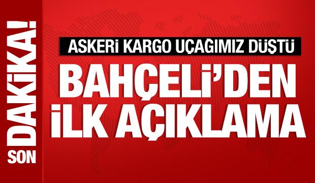 Bahçeli'den düşen kargo uçağıyla ilgili açıklama