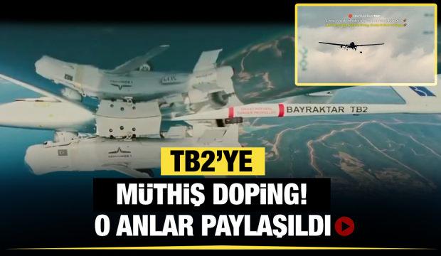 Bayraktar TB2'ye KEMANKEŞ dopingi! O anlar paylaşıldı