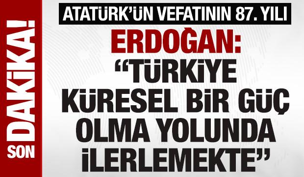 Cumhurbaşkanı Erdoğan ve devlet erkanı Anıtkabir'de: Atatürk'ün vefatının 87. yılı... 