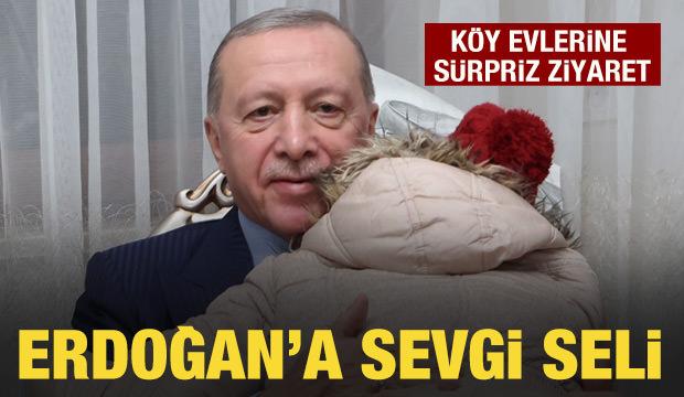 Cumhurbaşkanı Erdoğan'dan Adıyaman'da köy evlerine ziyaret
