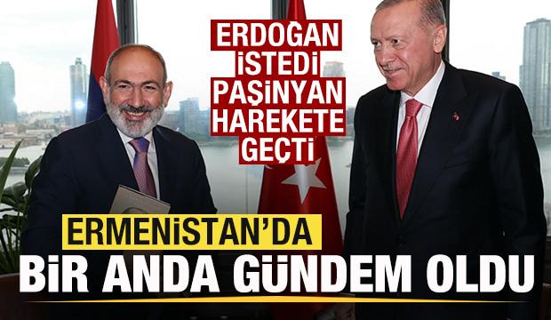 Erdoğan istedi, Paşinyan harekete geçti! Tarihi adım Ermenistan'da gündem oldu