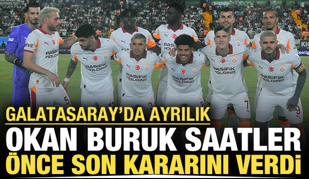 Galatasaray'da ayrılık: Okan Buruk saatler önce son kararını verdi
