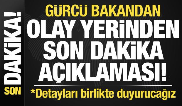 Gürcü Bakandan olay yerinden düşen uçağımızla ilgili son dakika açıklaması