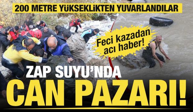 Hakkari’de araç Zap Suyu'na yuvarlandı: 2 kişi hayatını kaybetti