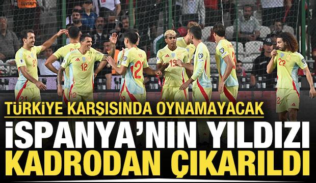 İspanya'nın yıldızı sakatlandı: Türkiye karşısında oynamayacak