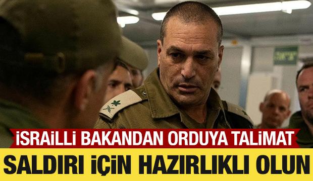 İsrailli bakandan orduya Gazze'nin batısına saldırı için hazırlıklı olma talimatı