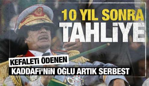 Kefaleti ödenen Kaddafi'nin oğlu Hannibal artık serbest